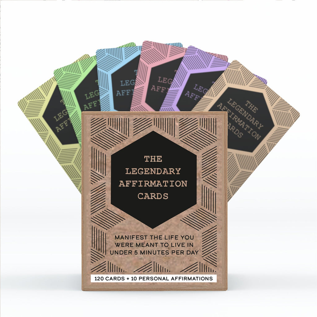 The Legendary Affirmation Cards by Legendary Life - 120 High Impact Affirmations for Manifestation and Motivation - Ideal for On the Go - Quick and Easy as a Daily Practice - Covers 6 Different Aspects of Your Life